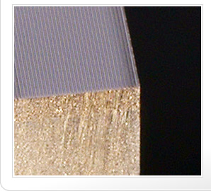 Machining sanple A (lenticular)  Material:HINOP02